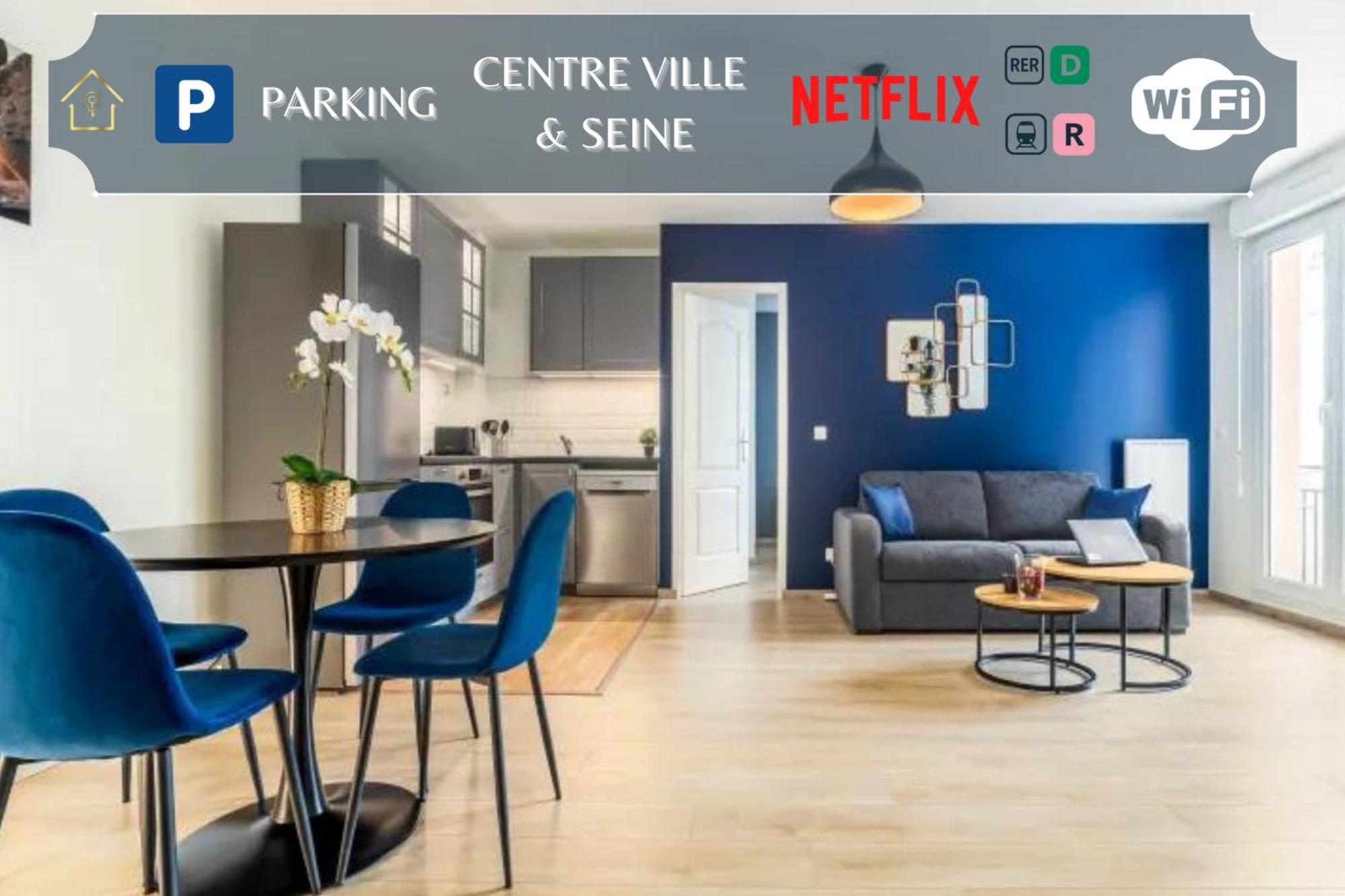 Appartement L'Ilot Bleu Paradis 믈룅 외부 사진