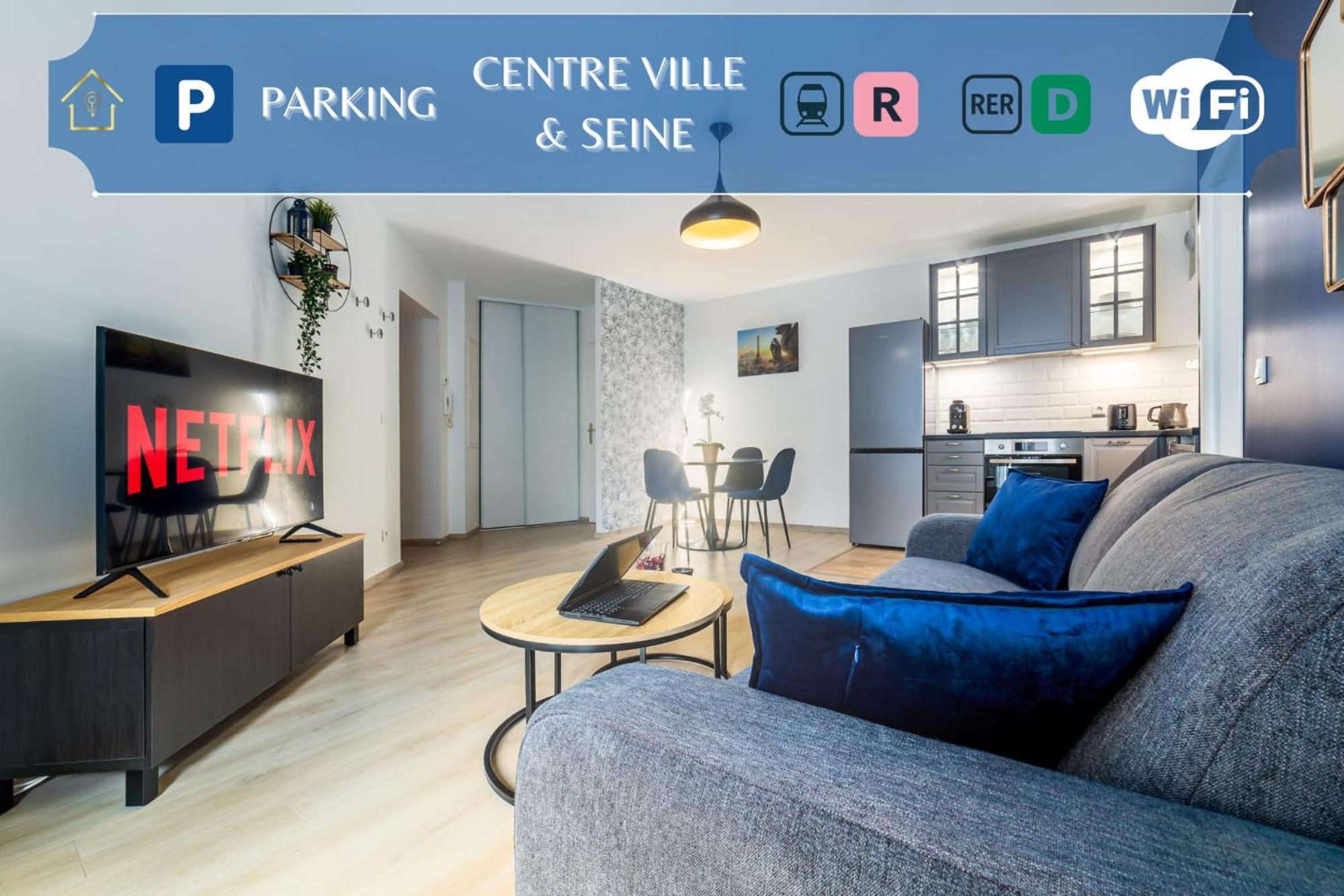Appartement L'Ilot Bleu Paradis 믈룅 외부 사진