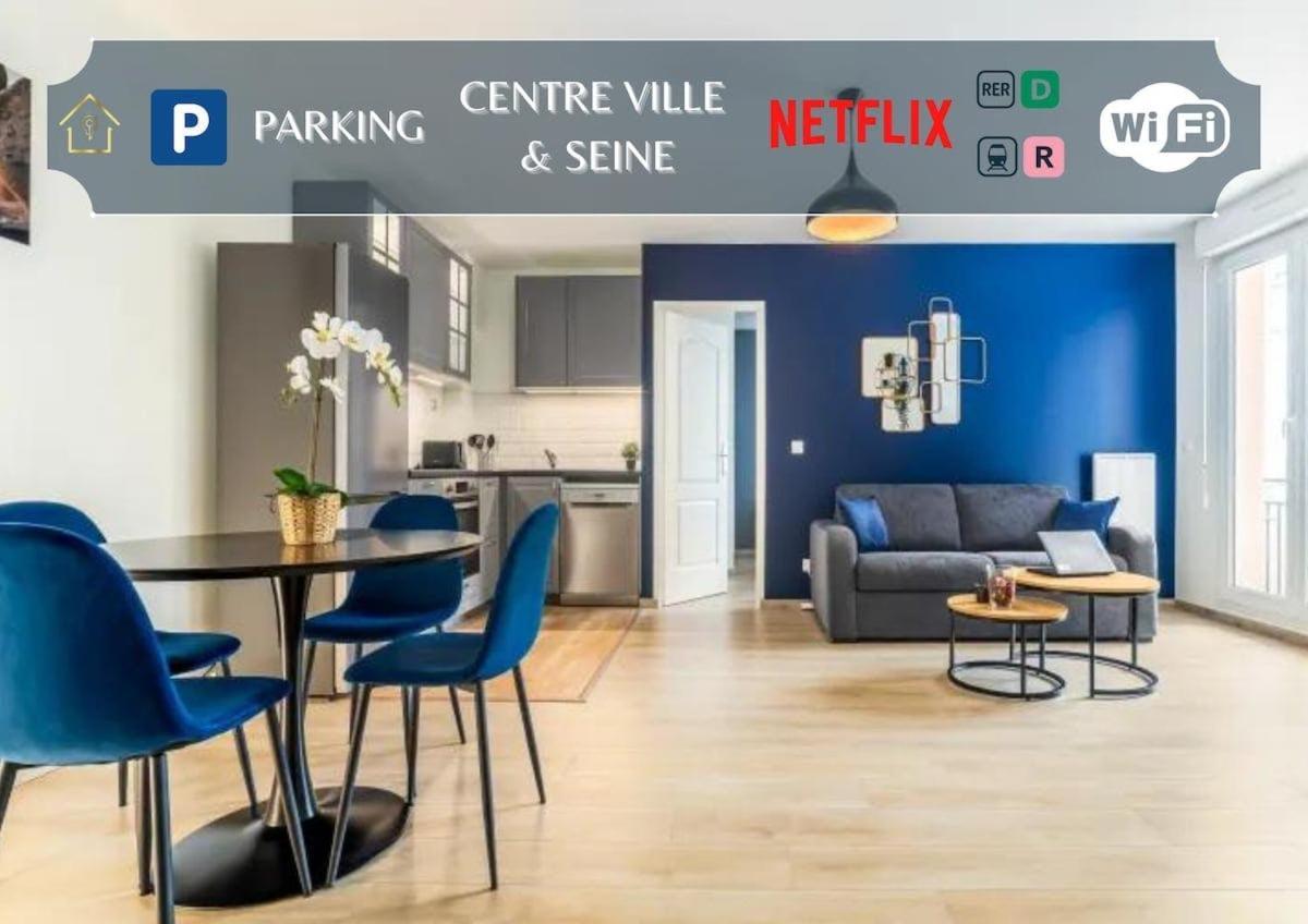 Appartement L'Ilot Bleu Paradis 믈룅 외부 사진